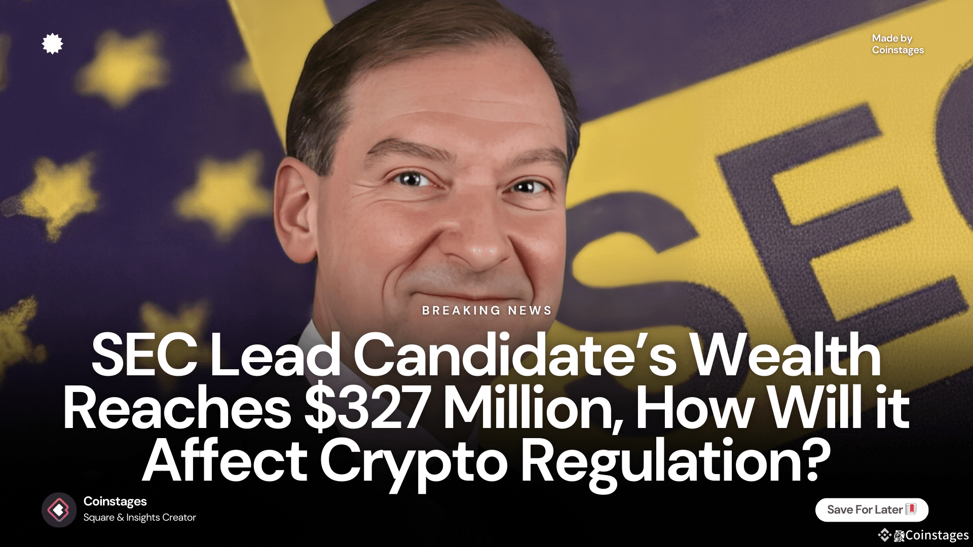 Senado aprueba a Paul Atkins como nuevo Presidente de la SEC